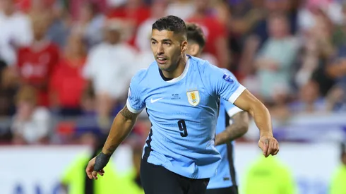 Luis Suárez en el partido entre Uruguay y Estados Unidos.