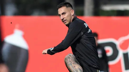 Javier Correa entrenando en Colo Colo.