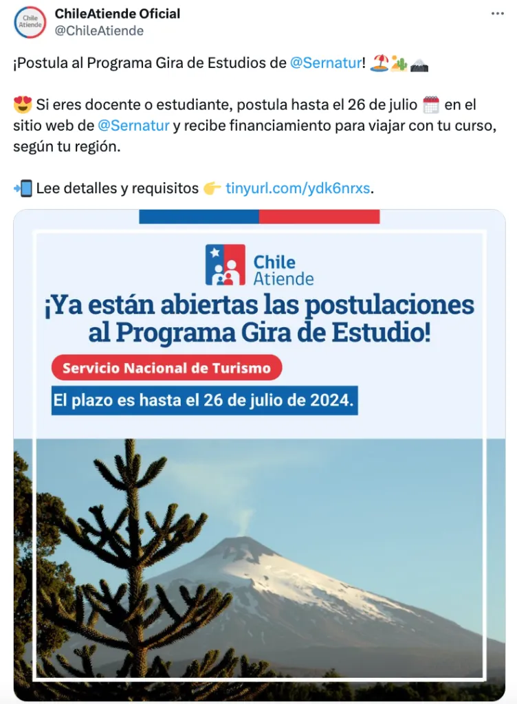 Gira de estudio Sernatur