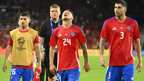 Los jugadores de Chile se lamentan la eliminación ante Canadá en la Copa América 2024.