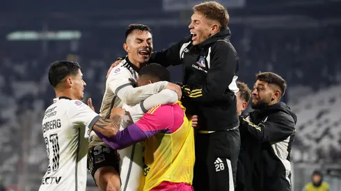 Los jugadores de Colo Colo festejan el tanto ante O'Higgins, por los cuartos de final de la fase regional de la Copa Chile 2024.