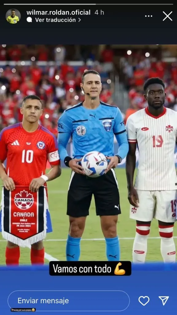 El mensaje de Wilmar Roldán en redes sociales