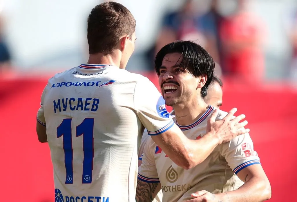 Víctor Dávila sacó aplausos con una asistencia de lujo en el CSKA Moscú. Foto: Comunicaciones CSKA.