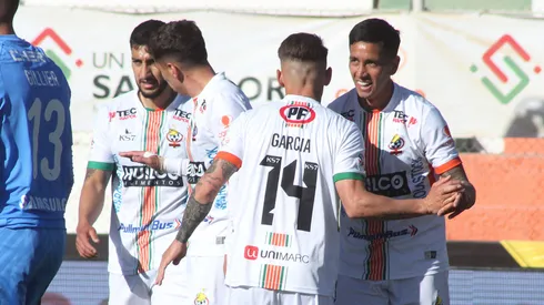 Andrés Vilches festeja su gol para Cobresal contra Universidad Católica, en la fecha 22 del Campeonato Nacional 2024.