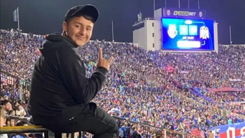 Chuy Suazo, hijo del Chupete, se declara hincha de Universidad de Chile y suma más azul a la familia.