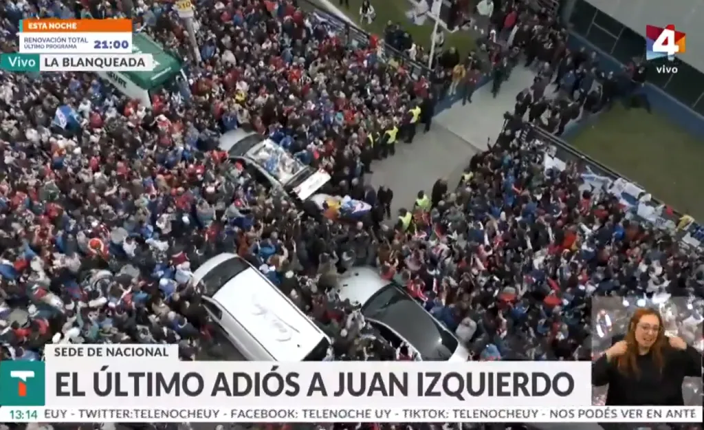 El multitudinario último adiós a Juan Izquierdo.