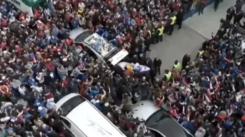 El multitudinario último adiós a Juan Izquierdo.