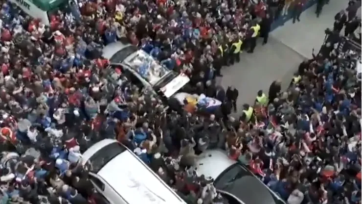 El multitudinario último adiós a Juan Izquierdo.