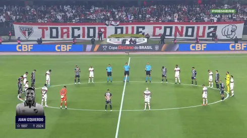 Sao Paulo hizo un minuto de silencio por Juan Izquierdo