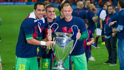 Claudio Bravo fue campeón de la Champions League.