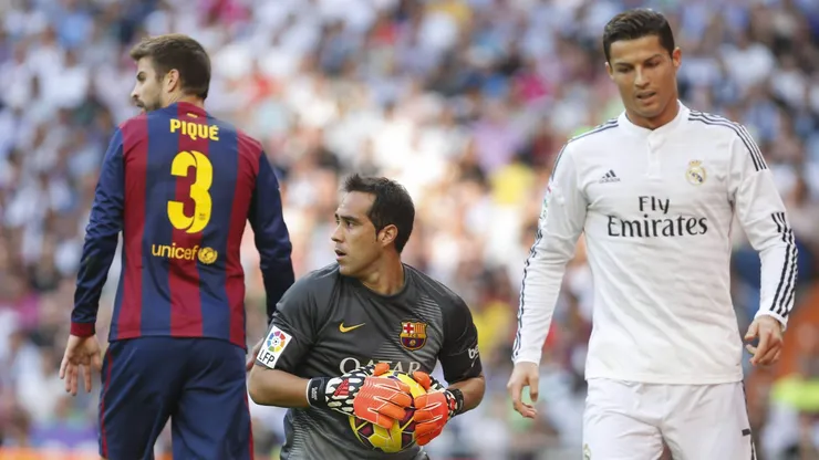 Claudio Bravo tuvo una actuación notable el 2015 ante el Real Madrid de CR7