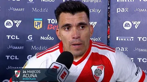 Marcos Acuña asegura que River es un equipo copero