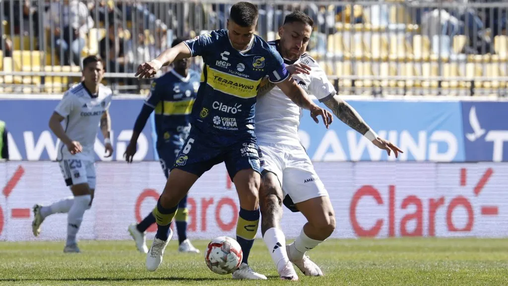 Colo Colo y Everton animaron un partido clave en la parte alta de la tabla de posiciones. Foto: Photosport.