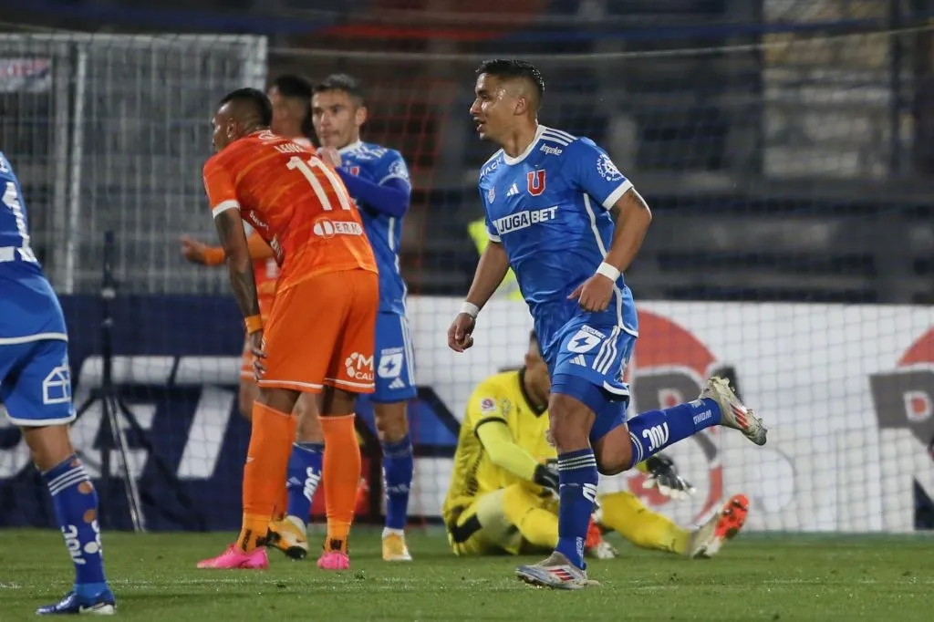 Nicolás Guerra anotó por la U luego de meses complicados. Foto: Photosport.