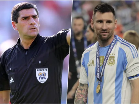 ¡Escándalo! Árbitro chileno favoreció a Messi y cobró la camiseta