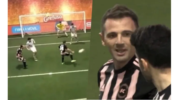 Montillo definió a lo crack para debutar con gol en la Kings League.