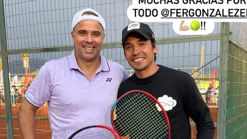 Fernando González y Matías Fernández posaron juntos en una fotografía en La Serena.