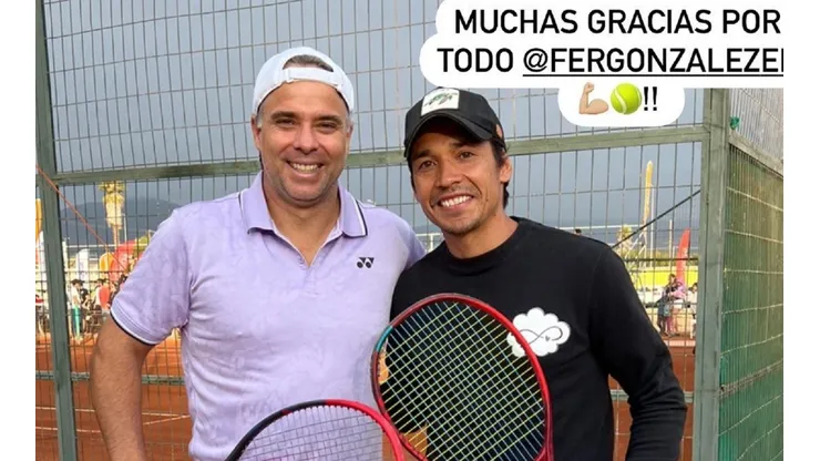 Fernando González y Matías Fernández posaron juntos en una fotografía en La Serena.