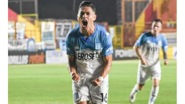 Opazo viene de anotar su primer gol con Racing de Avellaneda.