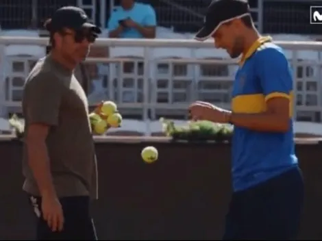 El chileno-xeneize Thiem entrena en San Carlos con Nico Massú