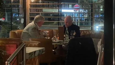La reunión entre Alex Ferguson y Erik ten Hag en la antesala de la Europa League