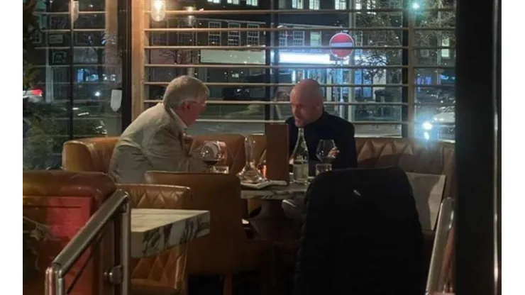 La reunión entre Alex Ferguson y Erik ten Hag en la antesala de la Europa League