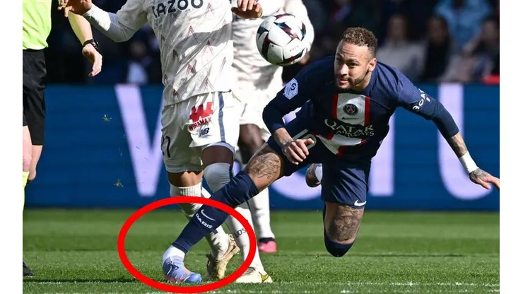 Neymar se dobló el tobillo y salió en camilla de la cancha