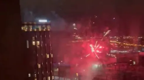 Ruidoso ataque al descanso del Real Madrid protagonizado por los hinchas del Liverpool