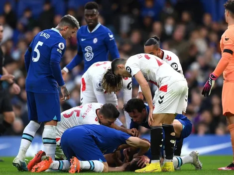 Brutal patada al rostro de Azpilicueta