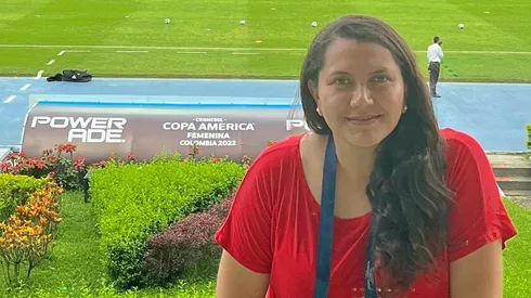 Carla Andrade en la Copa América en Colombia