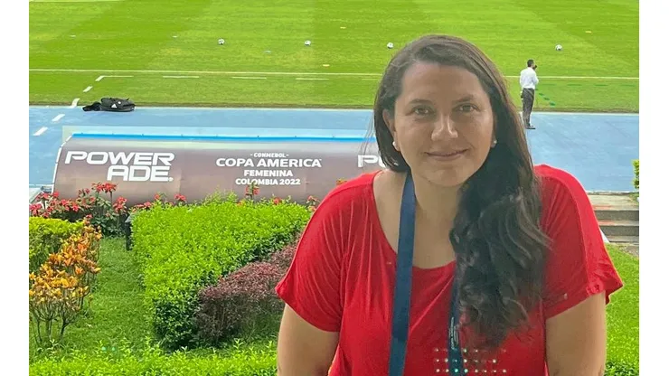 Carla Andrade en la Copa América en Colombia