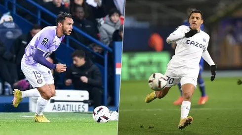 Suazo choca con Alexis en su primer reencuentro en Francia.