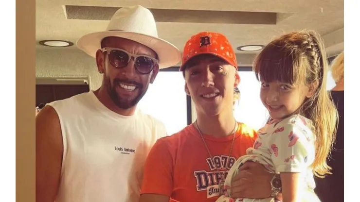 Mauricio Isla quedó feliz tras el tierno encuentro que junto a su hija tuvieron con Pailita.