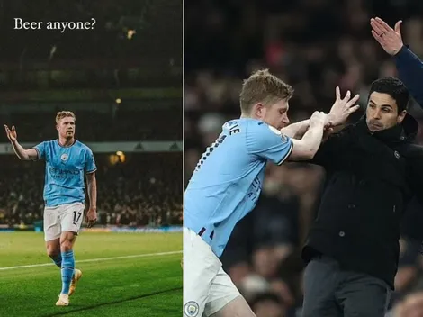 "¿Alguien una cerveza?", el provocativo mensaje de De Bruyne