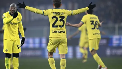 Lukaku explotó contra Barella en pleno partido