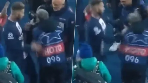 Ramos empujó a un fotógrafo