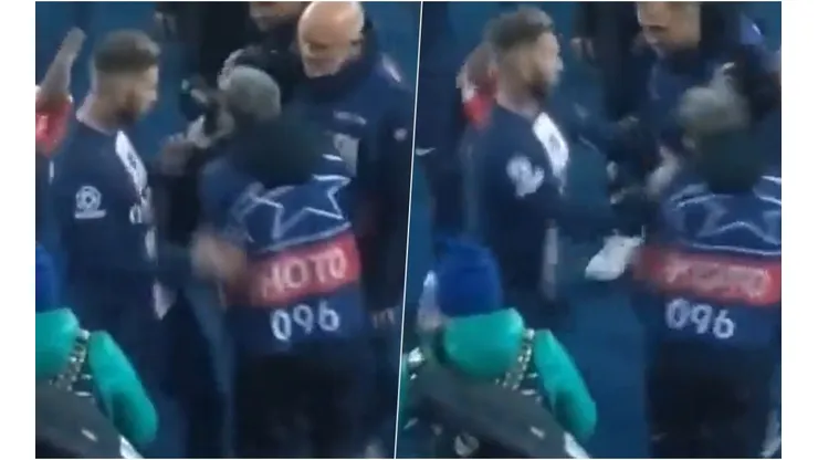Ramos empujó a un fotógrafo