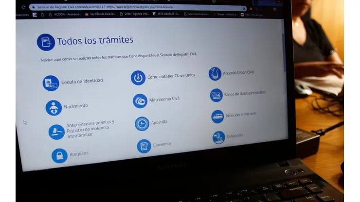 Sitio web Registro Civil