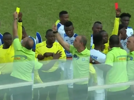 ¡¿Qué hace, profe?! DT en Tanzania recibe roja tras volverse loco