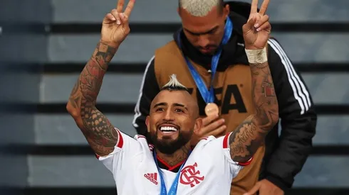 Vidal fue titular en el triunfo del Flamengo