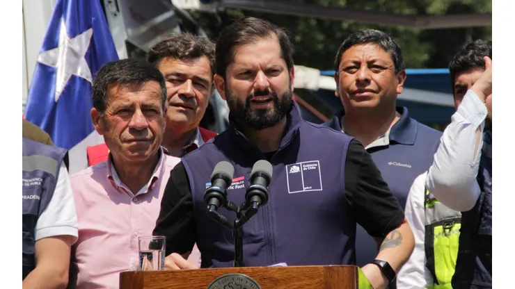 Boric se refiere a los culpables por los incendios forestales