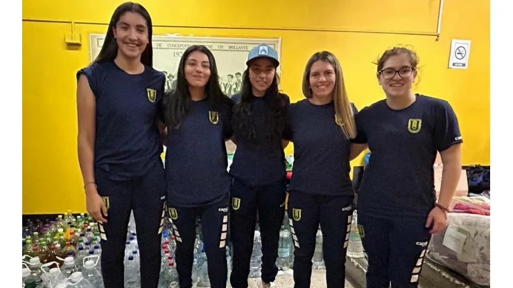 La jornada de este jueves contó con la ayuda de las jugadoras de la U. de Conce