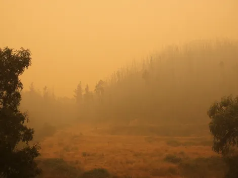 ¿Cuál es la razón de que el cielo se vuelva rojizo por los incendios?