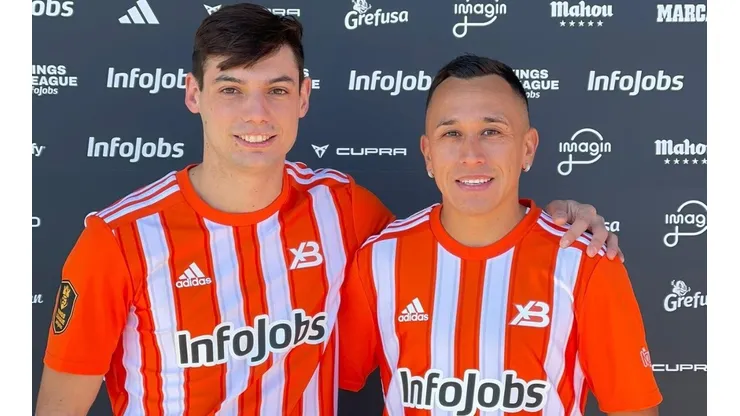 Benja Sierra juega en el xBuyer Team de la Kings League y le dio un recibimiento de campeón a Fabián Orellana