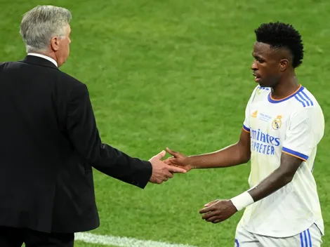 Ancelotti defiende a Vini: "El problema es del fútbol español"