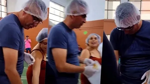 El Profe García aportó como voluntario