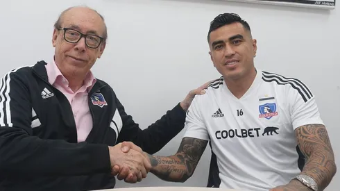 Darío Lezcano en su presentación con Colo Colo