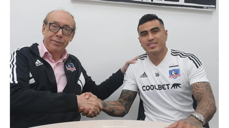 Darío Lezcano en su presentación con Colo Colo