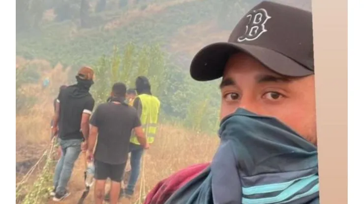 Bernardo Cerezo realiza labores en Ñuble para combatir el incendio forestal