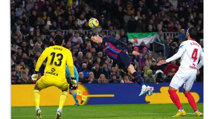 Lewandowski fue una de las figuras del partido